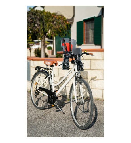 Seggiolino Ginny anteriore con attacco al manubrio portata fino a 15Kg