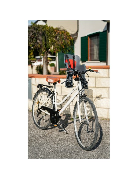 Seggiolino Ginny anteriore con attacco al manubrio portata fino a 15Kg