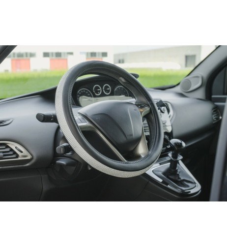 Coprivolante auto universale in Skeentex Diamonds Silver 35 37cm