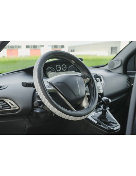 Coprivolante auto universale in Skeentex Diamonds Silver 35 37cm