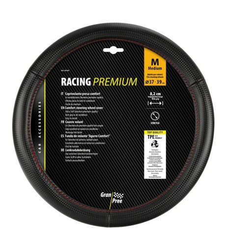 Coprivolante auto in Skeentex Racing Premium Red 37 39cm