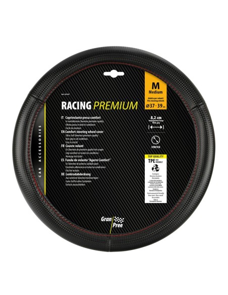 Coprivolante auto in Skeentex Racing Premium Red 37 39cm