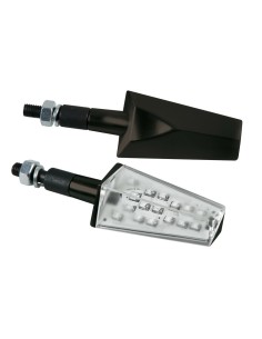 Duke coppia frecce indicatori direzione a LED 12V moto scooter colore NERO
