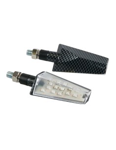 Duke coppia frecce indicatori direzione a LED 12V moto scooter colore CARBO