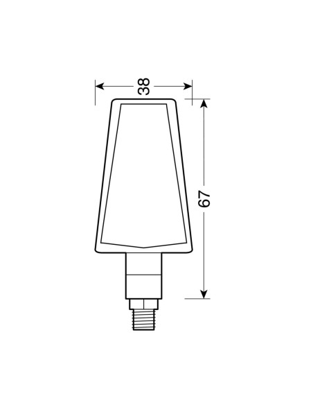 Duke coppia frecce indicatori direzione a LED 12V moto scooter colore CARBO