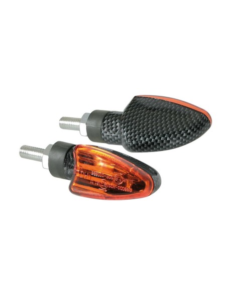 Coppia frecce indicatori direzione moto scooter carbon