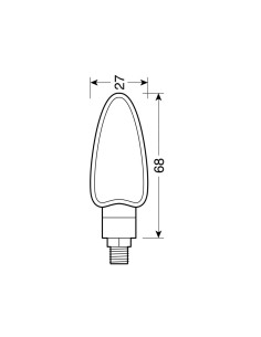 Coppia frecce indicatori direzione moto scooter carbon 2