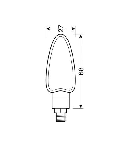 Coppia frecce indicatori direzione moto scooter carbon