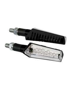 Jabra coppia frecce indicatori direzione a LED 12V moto scooter colore NERO