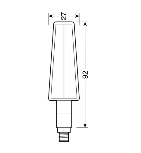 Jabra coppia frecce indicatori direzione a LED 12V moto scooter colore NERO