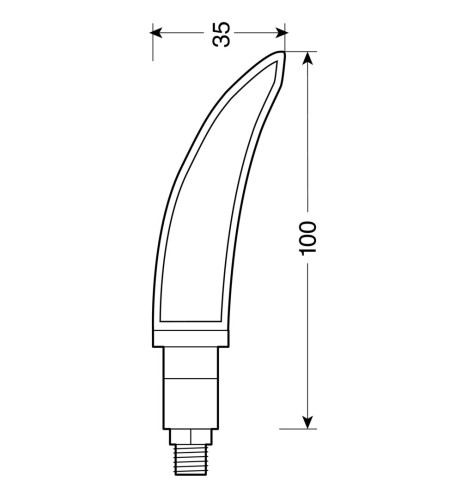 Katana coppia frecce indicatori direzione a LED 12V moto scooter colore CAR
