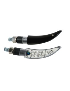 Katana coppia frecce indicatori direzione a LED 12V moto scooter colore NER