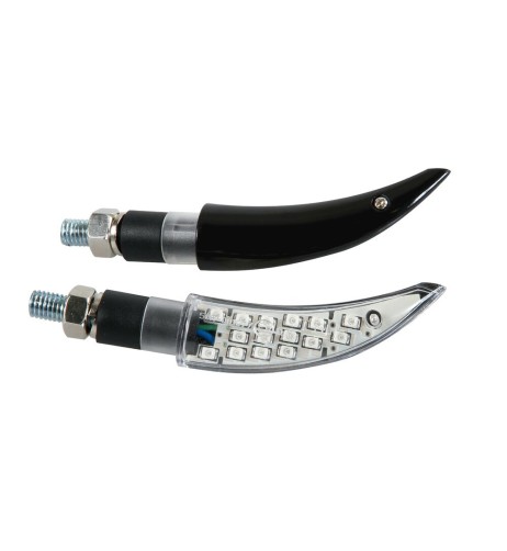 Katana coppia frecce indicatori direzione a LED 12V moto scooter colore NER