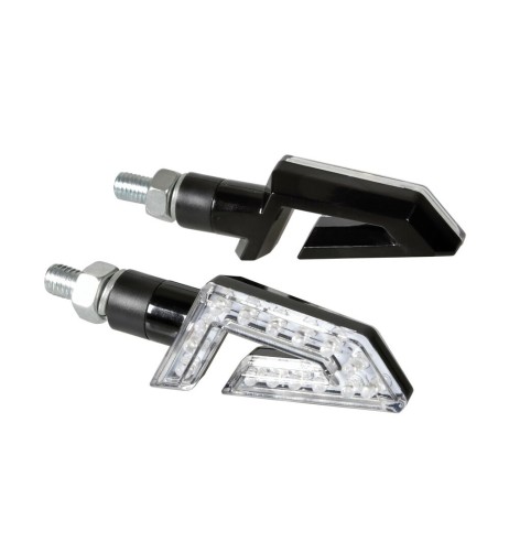 Coppia frecce indicatori direzione omologate moto Kap 12V LED