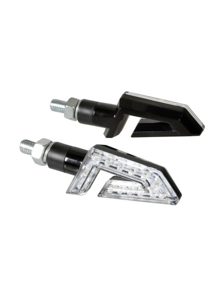 Coppia frecce indicatori direzione omologate moto Kap 12V LED