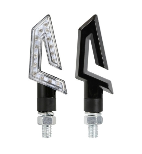 Coppia frecce indicatori direzione omologate moto Kap 12V LED