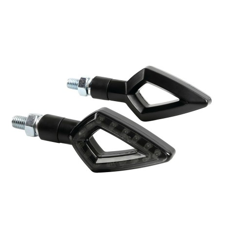 Coppia frecce indicatori direzione omologate moto Kier 12V LED