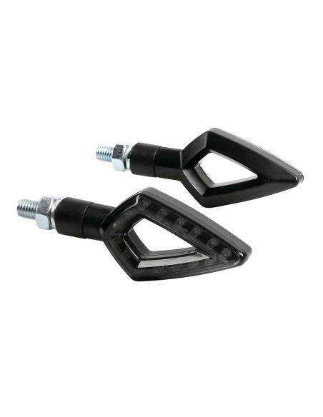 Coppia frecce indicatori direzione omologate moto Kier 12V LED