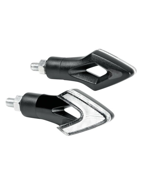 Coppia frecce indicatori direzione omologate moto Lum 12V LED