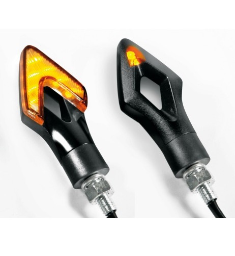 Coppia frecce indicatori direzione omologate moto Lum 12V LED