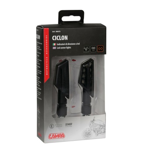 Coppia frecce per moto indicatori di direzione a Led Ciclon