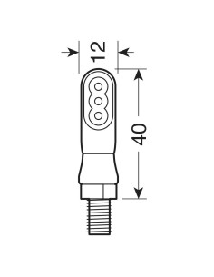 Coppia frecce per moto indicatori di direzione a Led Nano 2