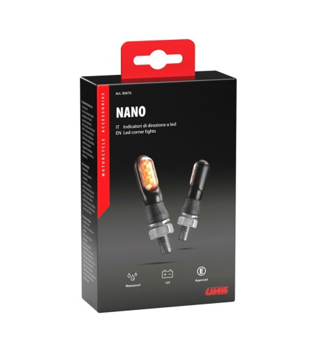 Coppia frecce per moto indicatori di direzione a Led Nano