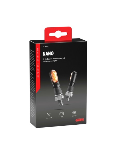 Coppia frecce per moto indicatori di direzione a Led Nano