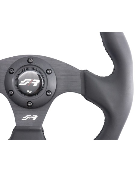 Volante sportivo eco pelle nero 330mm Simoni Racing NFS