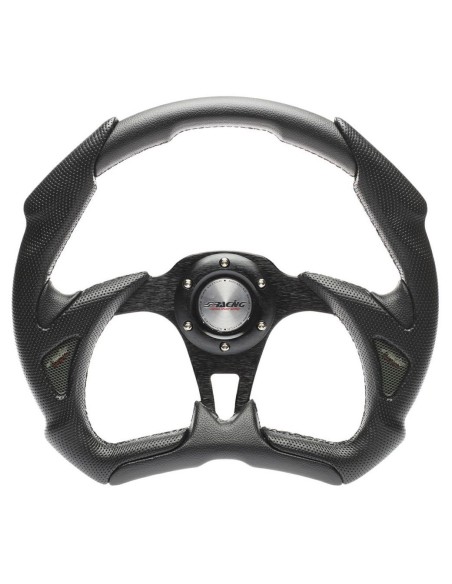 Volante sportivo Eco Pelle nera 350mm Simoni Racing Poly X5