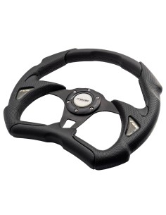 Volante sportivo Eco Pelle nera 350mm Simoni Racing Poly X5 2