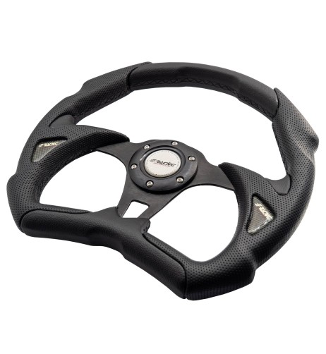 Volante sportivo Eco Pelle nera 350mm Simoni Racing Poly X5