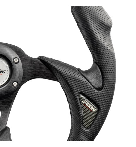 Volante sportivo Eco Pelle nera 350mm Simoni Racing Poly X5