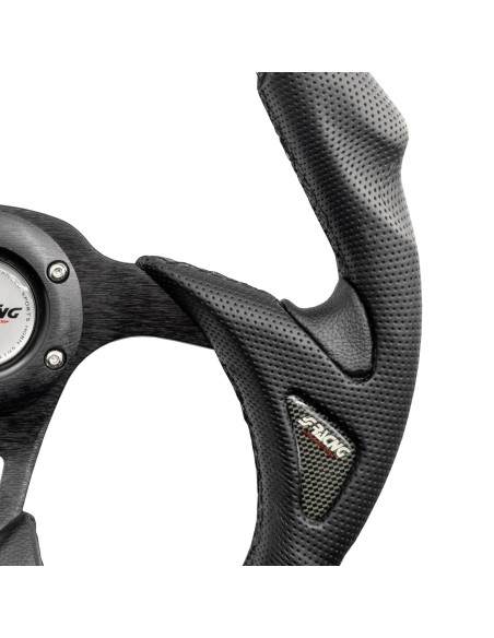 Volante sportivo Eco Pelle nera 350mm Simoni Racing Poly X5