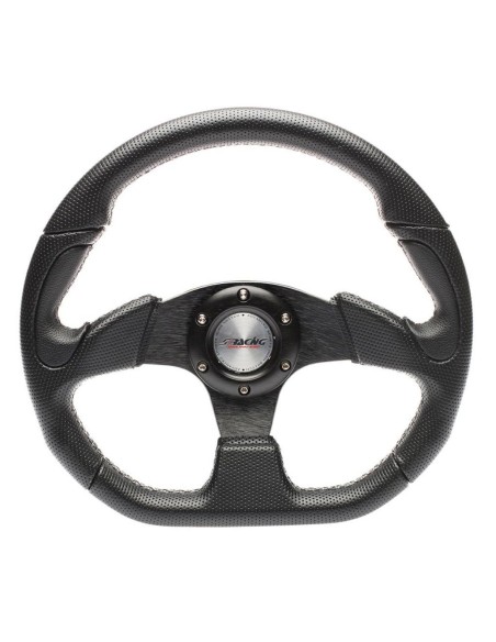 Volante sportivo Eco Pelle nero 330mm Simoni Racing Poly X2