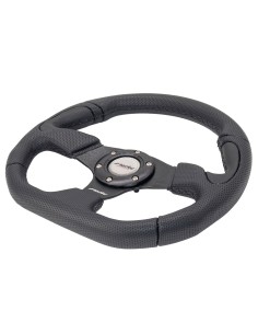 Volante sportivo Eco Pelle nero 330mm Simoni Racing Poly X2 2