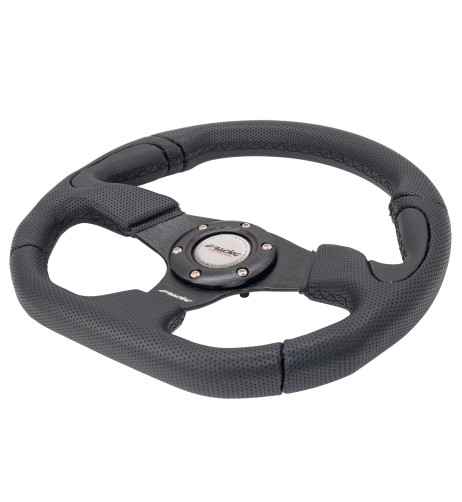 Volante sportivo Eco Pelle nero 330mm Simoni Racing Poly X2