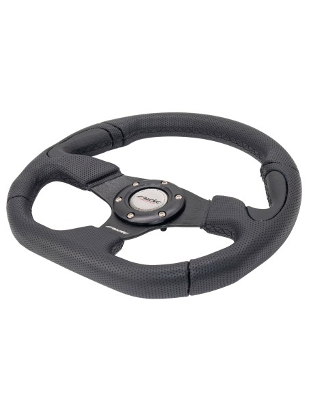 Volante sportivo Eco Pelle nero 330mm Simoni Racing Poly X2