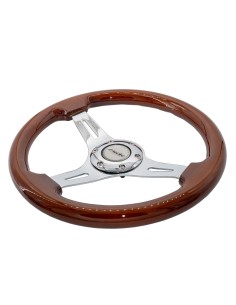 Volante sportivo vero legno 330mm Simoni Racing Dijon 2