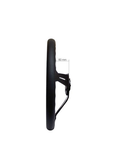Volante sportivo a calice vera pelle nera 350mm Simoni Racing Class