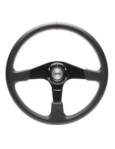 Volante sportivo eco pelle nero 380mm Simoni Racing Defender 38