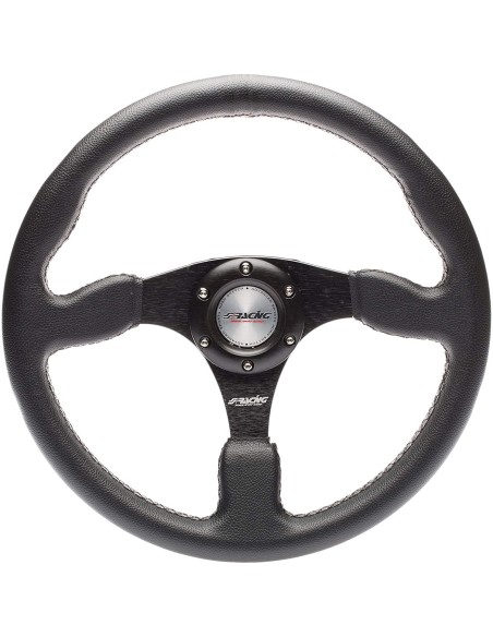 Volante sportivo eco pelle nero 350mm Simoni Racing Defender 35