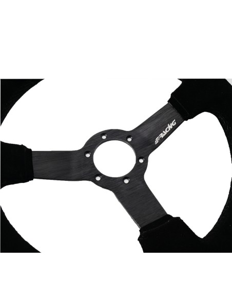 Volante sportivo a calice camoscio nero 320mm Simoni Racing Carrera