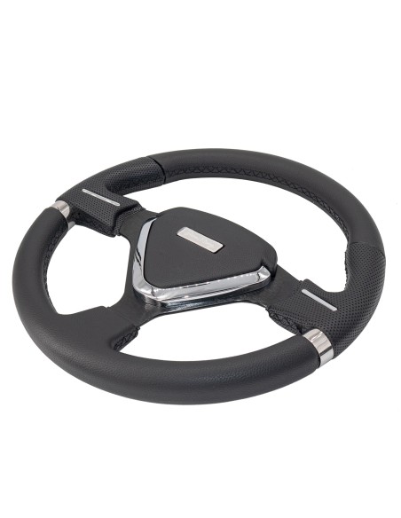 Volante sportivo eco pelle nero 350mm Simoni Racing Montecarlo 35