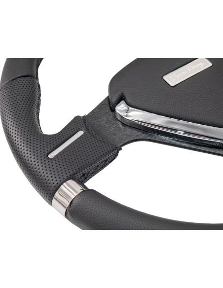 Volante sportivo eco pelle nero 350mm Simoni Racing Montecarlo 35