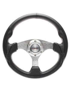 Volante sportivo eco pelle nero 320mm Simoni Racing Interlagos