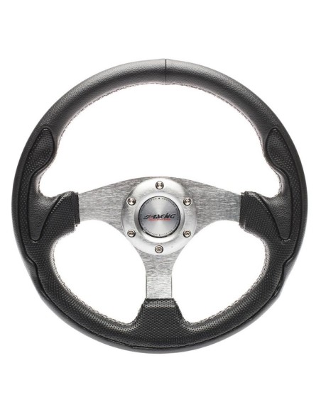 Volante sportivo eco pelle nero 320mm Simoni Racing Interlagos