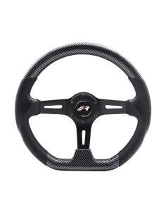 Volante sportivo a calice carbon look 350mm Simoni Racing Giau