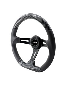 Volante sportivo a calice carbon look 350mm Simoni Racing Giau 2
