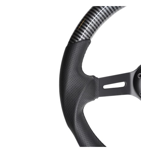 Volante sportivo a calice carbon look 350mm Simoni Racing Giau